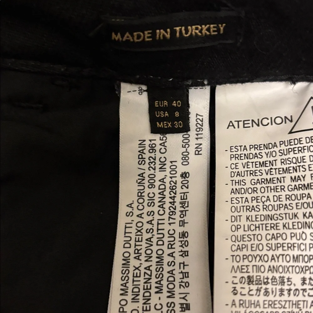 Massimo Dutti Black High-Rise, Straight Leg Jeans. - Picture 5 of 11